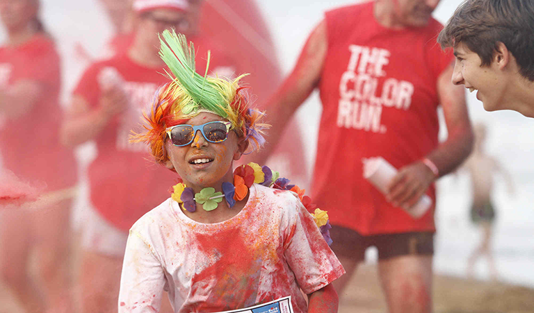 Color run carousel event image