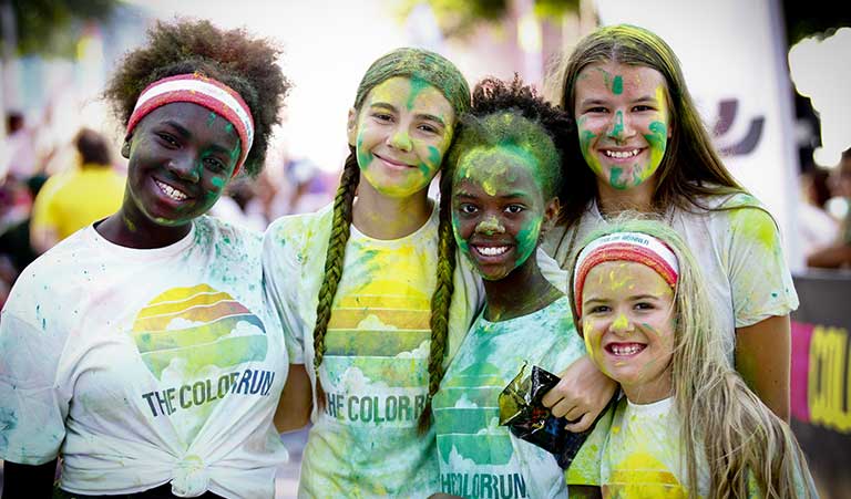 Color run carousel event image